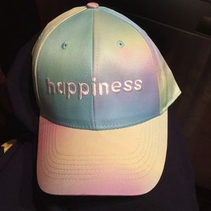 Like New Rainbow hat “HAPPINESS”